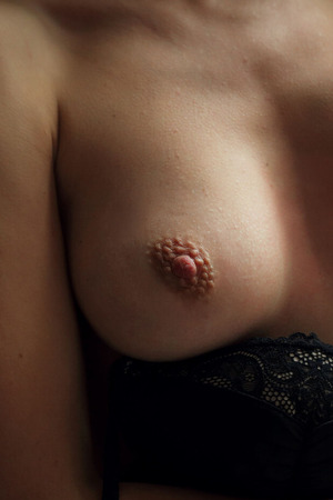 Kate Shoo Tugs A Black Lace Bodysuit Down Off Her Puffy Nipples - Photo 03