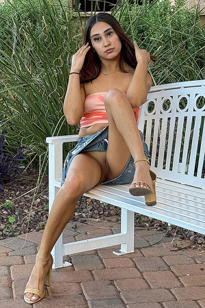 Krystal - Public Upskirt & Pussy Flashing - Photo 12