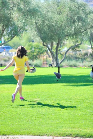 Yellow Romper Open, Madeline Walks The Lawn - Photo 12