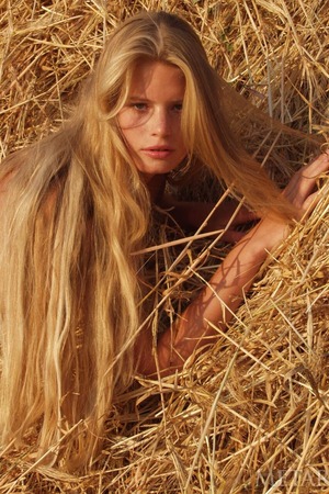 Andrea C And Sharon E Blonde Duo In The Hay Field - Photo 07