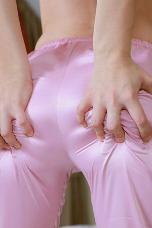 Dakota Pink Bares Big Naturals In Satin Pajamas - Photo 03