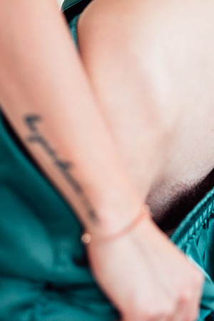 Tiffany Tatum - Green Skirt Strip - Small Tits - Photo 04