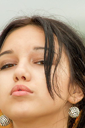 Cara - Naked In Field Of Roses - Seductive Outdoor02