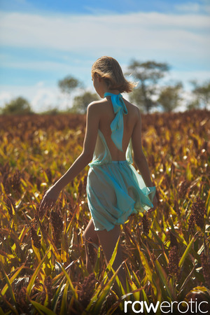 Hannah Ray Turquoise Dress Strip On The Prairie - Photo 03