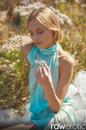 Hannah Ray Turquoise Dress Strip On The Prairie - Photo 05