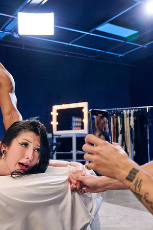 Kiki Mink Brunette Hotwife Fucks A Stud On A Studio Platform - Photo 18